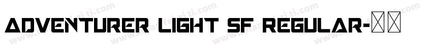 Adventurer Light SF Regular字体转换